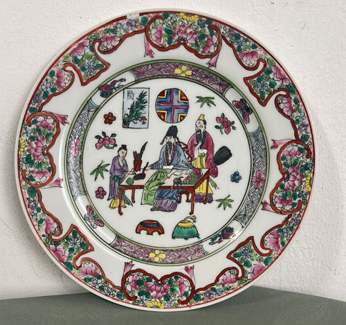Assiette chinoise - chinoise, en