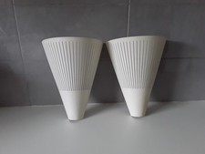 2 Appliques Murales IKEA Blanc Cassé. Années 1980