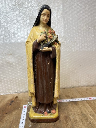 Statue signée religieuse - statue,