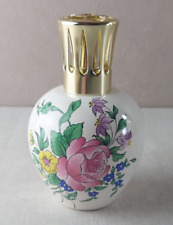 Ancienne lampe berger en céramique, décor réverbère, Lunéville KG