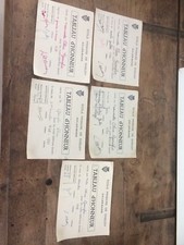 Lot 5 Tableau D’honneur Recompense Ecole Primaire Annee 49 50 Ecolier Vintage