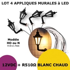 Lot 4 Lampadaires Appliques
