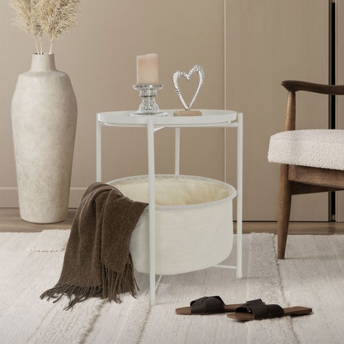 Table appoint avec panier de - table,