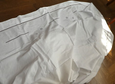 drap ancien en fil de lin Brodé de fleurs 3 x 2,20 cm retour de 73 cm