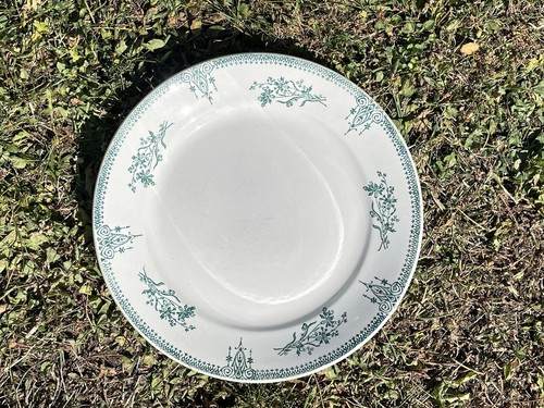 Ancien plat rond - ancien,