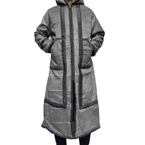 Hiver gris capuche fausse - hiver, à