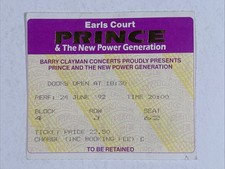Prince And The New Power Generation Ticket Original Diamonds Pearls Tour 1992