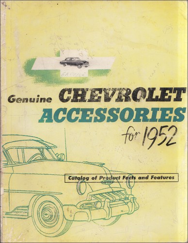 1952 chevrolet accessoires - chevrolet,