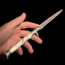 Ancien Couteau Pliant & Manufacture Chatellerault & Nacre & XIX Eme