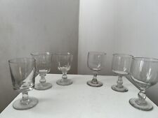 Ensemble de 6 verres dépareillés ancien XIX bistrot