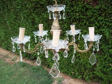 ANCIEN LUSTRE EN BRONZE ET