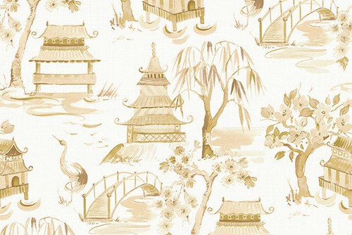 Kimiko toile straw yellow - toile,