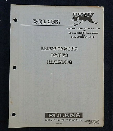 1972 bolens husky - bolens, modèle