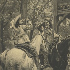 Ernest Meissonier Halte de Cavalerie Grande Eau Forte Alfred Boilot XIXe