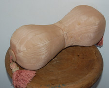 ancien  coussin repose tete 31 cm rose ,décoration intérieure