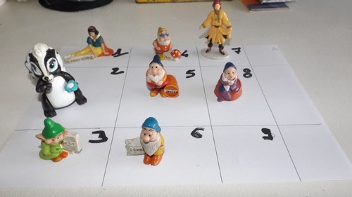 Lot figurines blanche - lot, neige