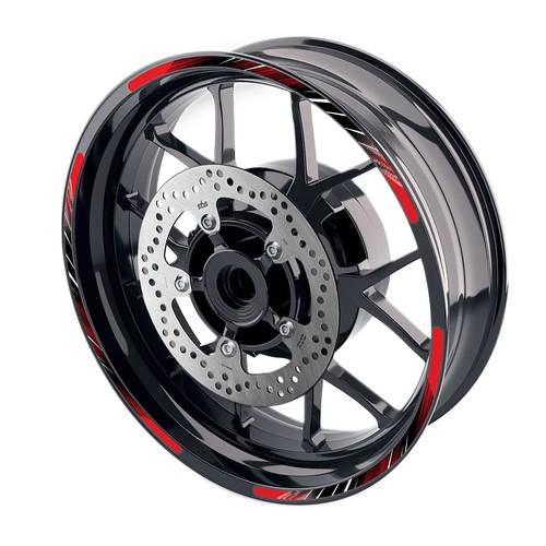 Red line02 wheel stickers - line02,