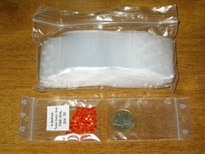 100 Pochettes Sachets fermeture à pression Zip 40 x 60 mm