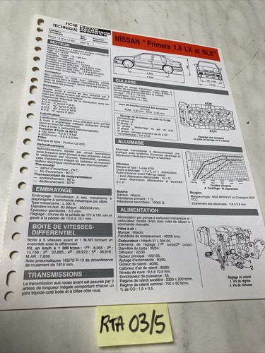 Fiche technique automobile