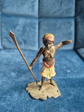 FIGURINE MINIATURE ORIENTALISME PLOMB CREUX NUREMBERG?? CBG? VIENNE? A RESTAURER