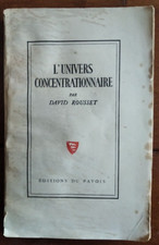 Ancien livre (1948) : L'UNIVERS CONCENTRATIONNAIRE par David Rousset - WW2