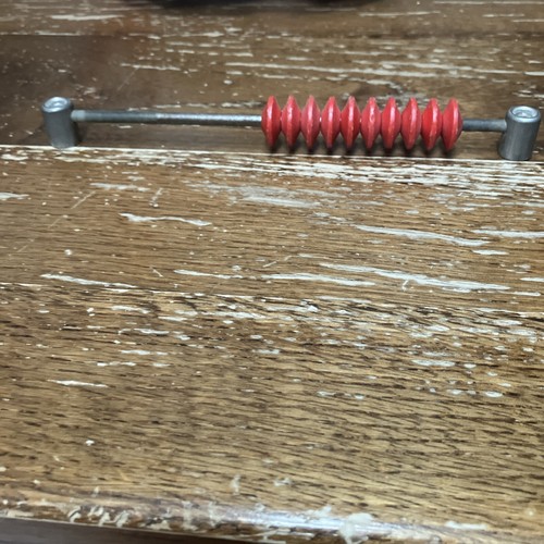Ancien compteur boulier - ancien, rouge