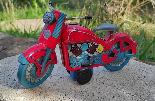 Moto tin ms359 jouet - tin, ancien