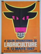 Seguin 4ème Salon International de l'agriculture 1967 Affiche Originale Expos
