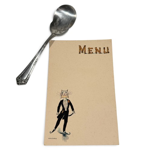 Menu ancien chat - chat, dandy