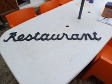 Enseigne Métal " Restaurant "