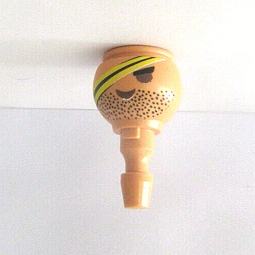 Playmobil tete foncée - tete,