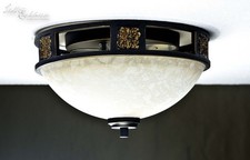 Lustre Rustique En Verre Pour