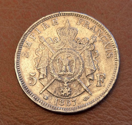 Pièce ecu francs argent - 5,