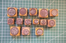 lot 15 tampons scolaires monnaies en francs et centimes