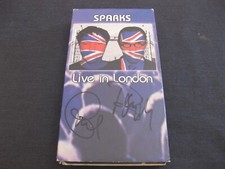 Sparks, Live in London, VHS video tape concert, SIGNED Ron & Russell Mael,unique
