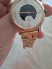 Montre Tylex vintage plaqué or 10 microns, phase de lune