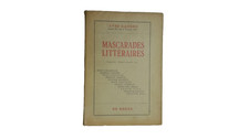? Yves Gandon Mascarades Littéraires-1944 Éditions De Kogge-essai critique rare