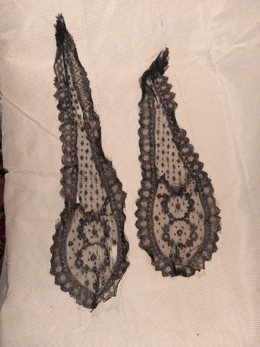 Guipure dentelle noire - noire, xixe
