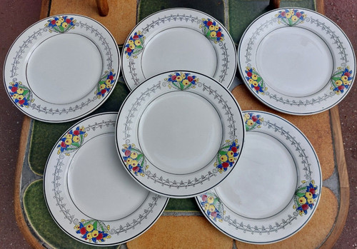 Longwy art déco assiettes - longwy,