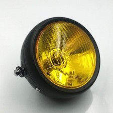 Phare de moto vintage orange