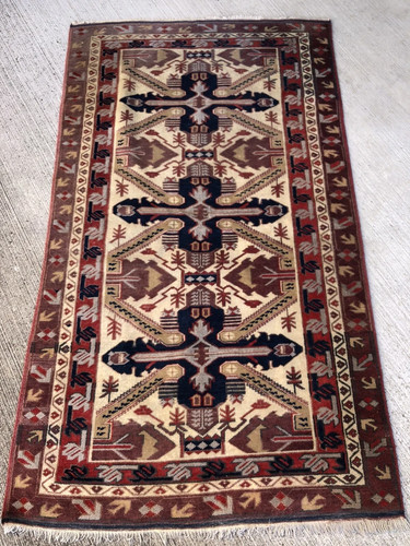 Ancien tapis kazak kars - tapis,