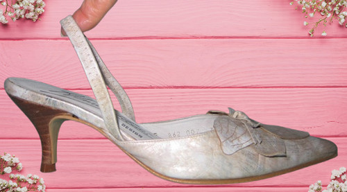 Escarpins cuir blanc - , nacré