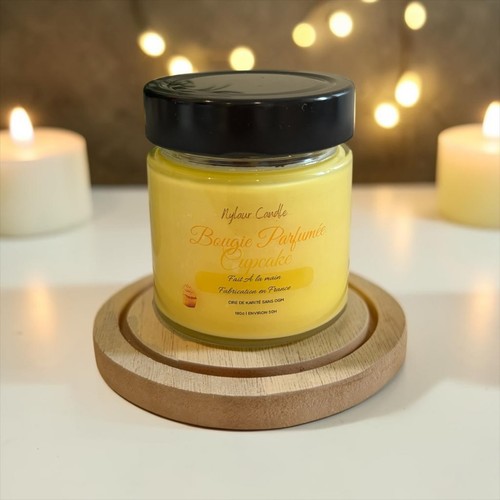 Bougie artisanal cupcake - -,