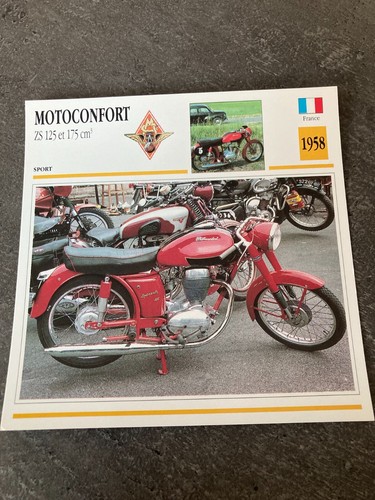 Carte fiche moto collection - carte,