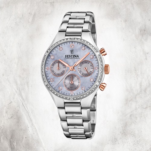 Festina acier inox montre pour - acier,
