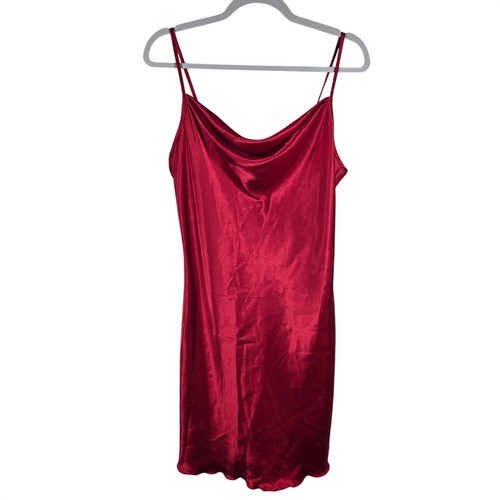 Bebe womens red satin cowl - womens,