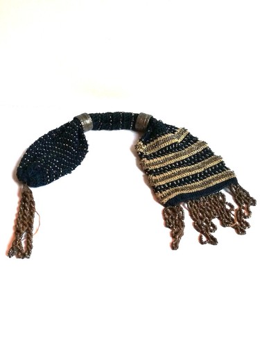 Aumoniere bourse ancienne en - ,