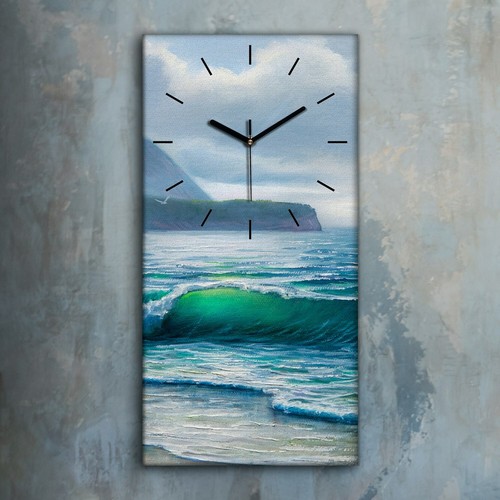 Horloge décorative sur - , toile