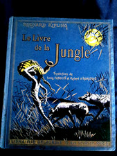 Cartonnage polychrome ! Le Livre de la jungle ! Kipling ! Librairie Delagrave !