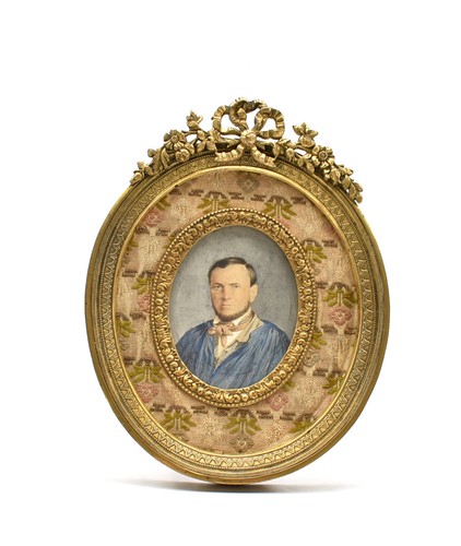 Miniature peinte portrait